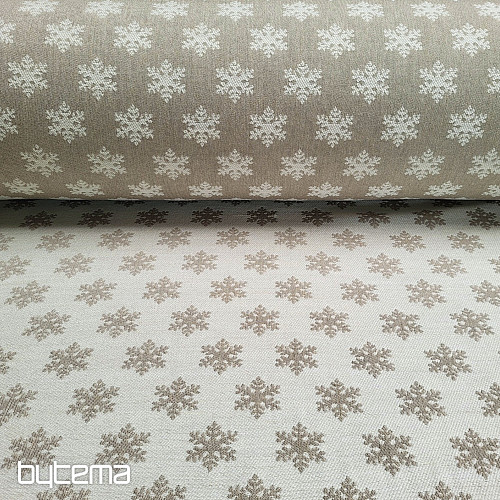 Luxuriöser Dekorationsstoff FLAKES BEIGE