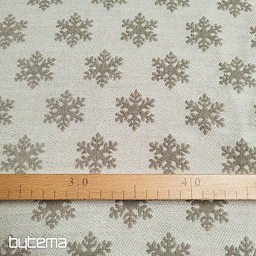Luxuriöser Dekorationsstoff FLAKES BEIGE