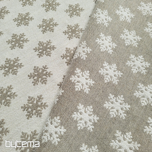 Luxuriöser Dekorationsstoff FLAKES BEIGE