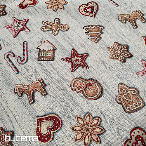 Gobelinstoff WEIHNACHTSLEBKUCHEN