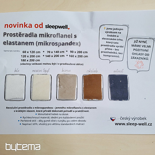 Microspandex-Bettlaken GRAU