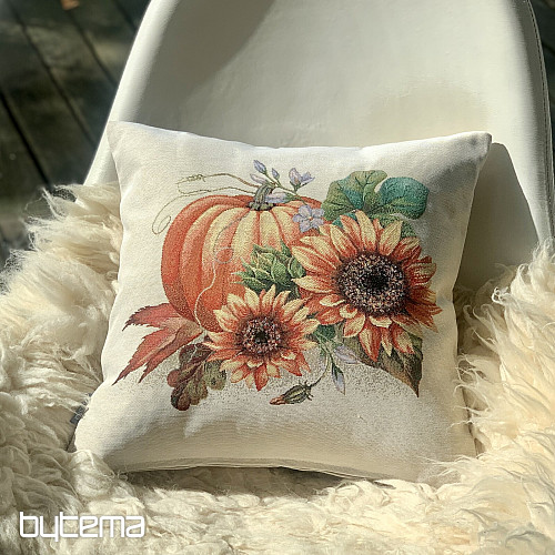 Gobelin-Kissenbezug KÜRBISSEN UND SONNENBLUMEN