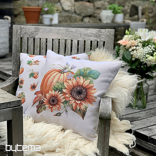 Gobelin-Kissenbezug KÜRBISSEN UND SONNENBLUMEN