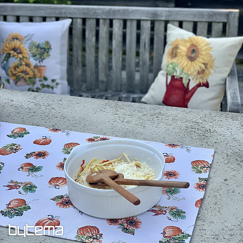 Gobelin-Tischdecke und Schal PUMPKIN PICKUP