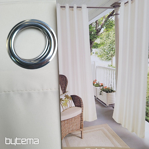 Dekorativer Outdoor-Vorhang GAIA BEIGE Ringe
