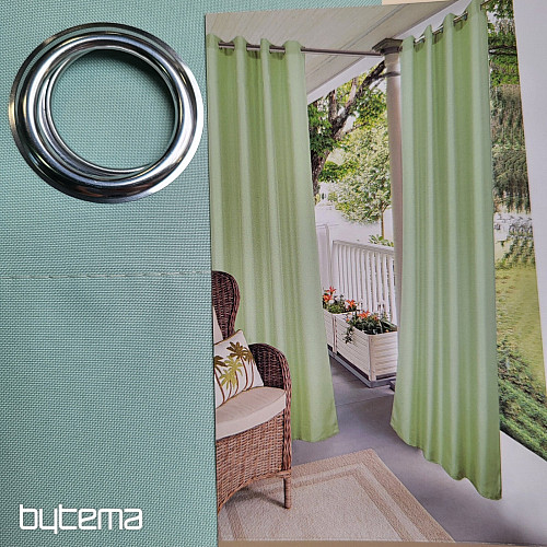 Dekorativer Outdoor-Vorhang GAIA GREEN Ringe