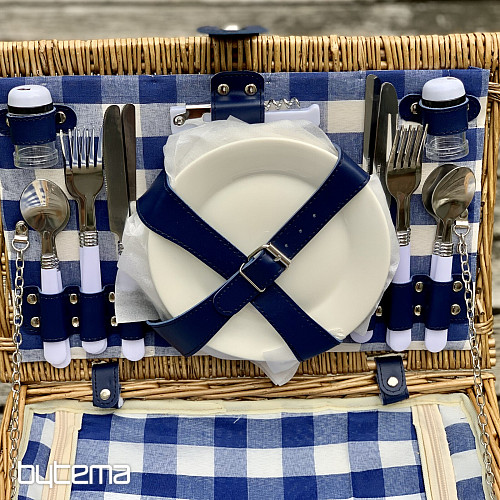 Picknickkorb GARDEN braun für 4 Personen