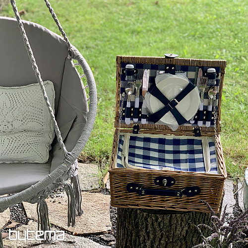 Picknickkorb GARDEN braun für 4 Personen