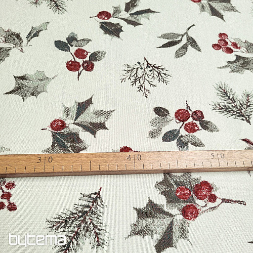 Luxuriöser Dekorationsstoff HOLLY GREY