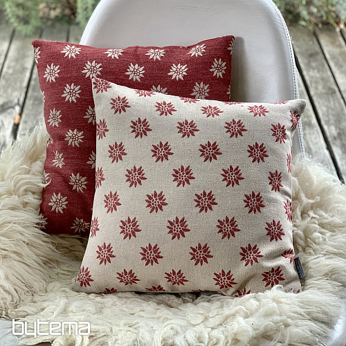 Luxuriöser Dekorbezug PROTEŽ ALPINE RED