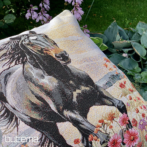 Gobelin-Kissenbezug BLACK BEAUTY