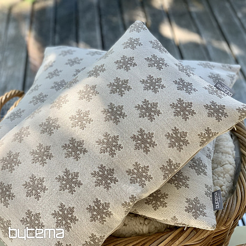 Luxuriöser Dekobezug FLAKES BEIGE