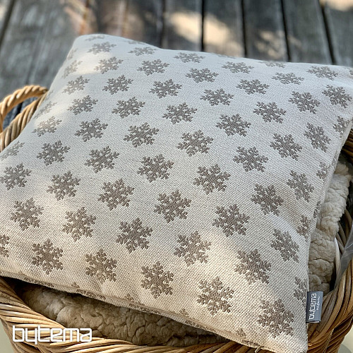 Luxuriöser Dekobezug FLAKES BEIGE