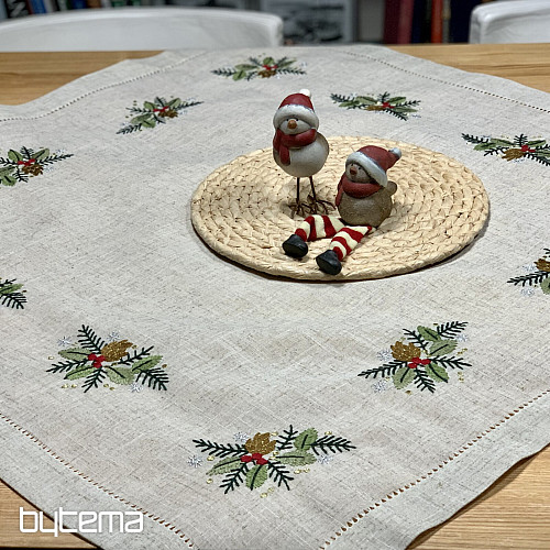 Bestickte Tischdecke BUNTE Zweige
