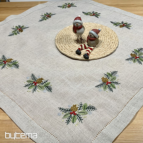 Bestickte Tischdecke BUNTE Zweige