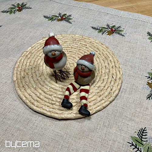 Bestickte Tischdecke BUNTE Zweige