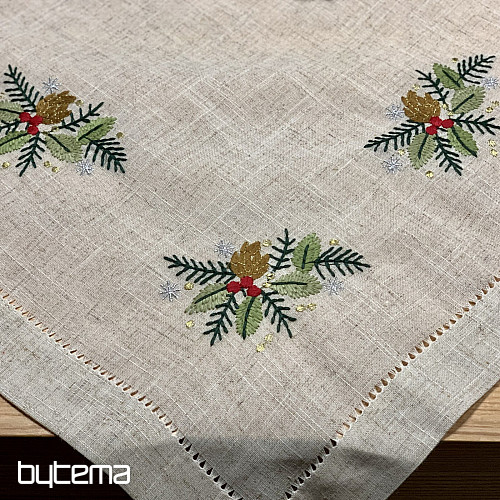 Bestickte Tischdecke BUNTE Zweige