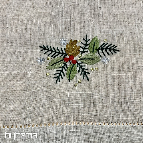 Bestickte Tischdecke BUNTE Zweige