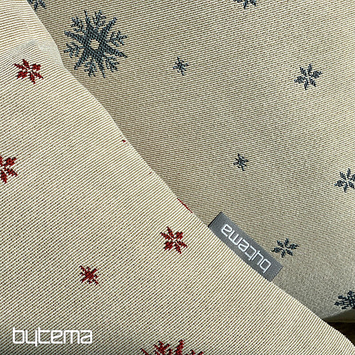 Weihnachts-Gobelinbezug Feine Flocken BLAU