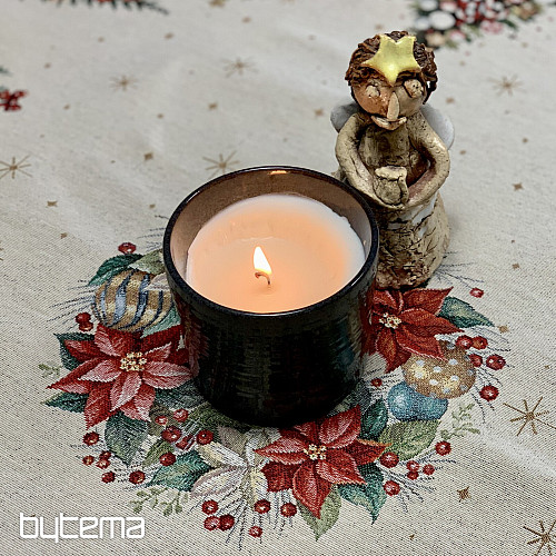 Gobelin-Tischdecke und Schal WEIHNACHTSBÄUME