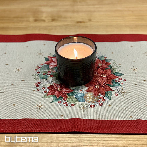 Gobelin-Tischdecke und Schal WEIHNACHTSBÄUME