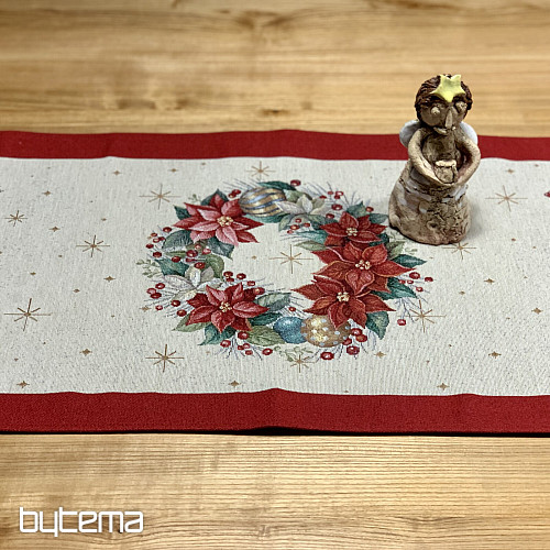 Gobelin-Tischdecke und Schal WEIHNACHTSBÄUME