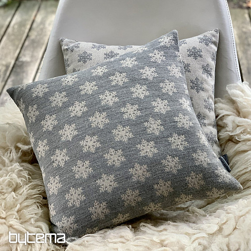 Luxuriöser Dekobezug FLAKES GREY B