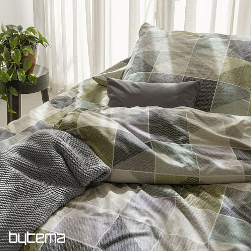 Luxus-Flanellbettwäsche IRISETTE KOALA 8646-30 GRÜN