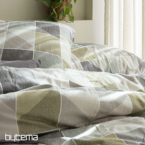 Luxus-Flanellbettwäsche IRISETTE KOALA 8646-30 GRÜN