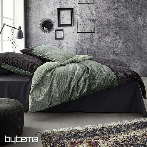 Luxus-Flanellbettwäsche IRISETTE KOALA 8430-30 GRÜN