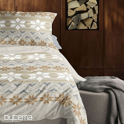 Luxus-Flanell-Bettwäsche IRISETTE PANDA 8621-80 NATUR