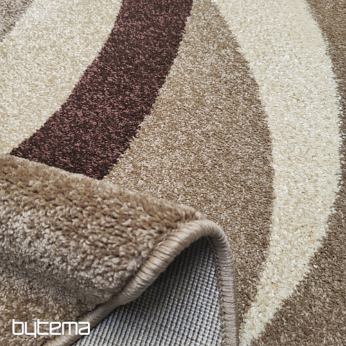 Ovaler Teppich Braunbeige
