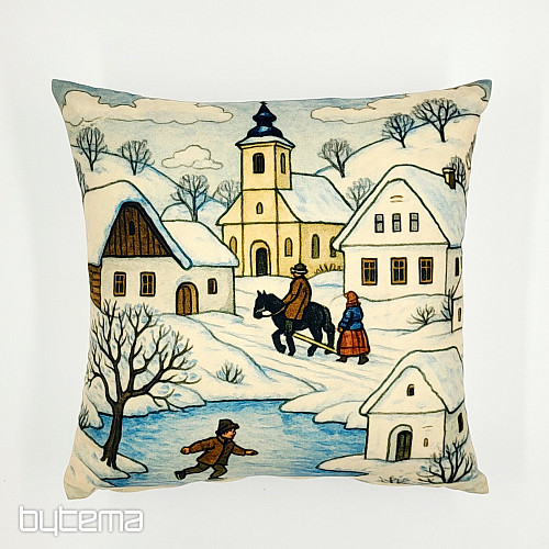 Weihnachtsdeko-Cover SATTELAUFLIEGER IM WINTER