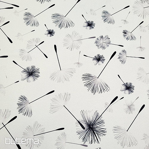 Dekorationsstoff BLACK OUT DANDELION schwarz