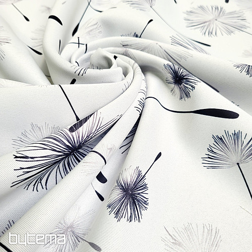Dekorationsstoff BLACK OUT DANDELION schwarz