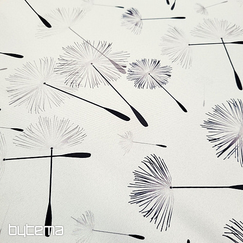 Dekorationsstoff BLACK OUT DANDELION schwarz