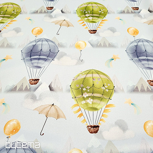 Dekorationsstoff BLACK OUT FLYING BALLOON
