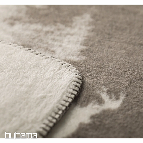 Decke DF SAVONA SNOWY DEER creme