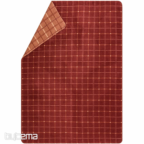 Decke DF SAVONA CHECKED RED