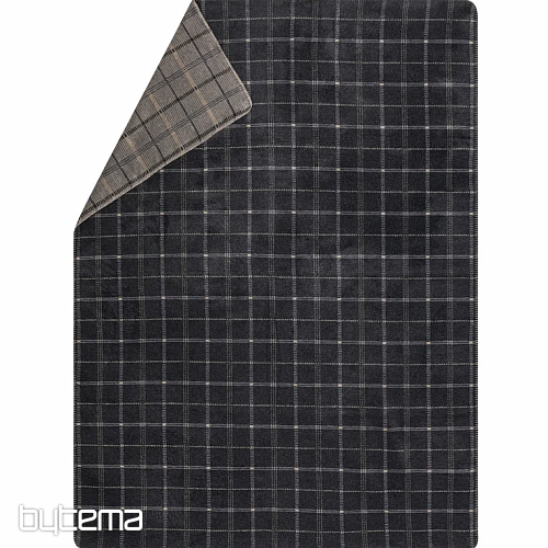 Decke DF SAVONA CHECKED DARK GREY