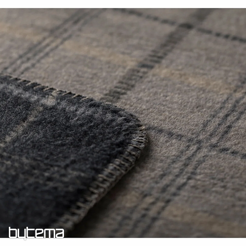 Decke DF SAVONA CHECKED DARK GREY