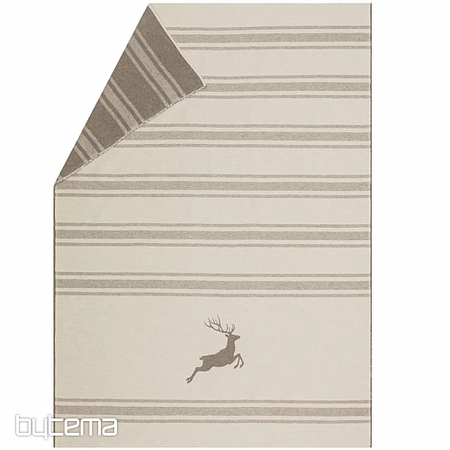 Decke DF LUCA DEER JUMPING BEIGE