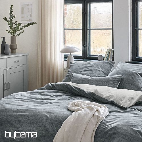 IRISETTE Luxus Baumwollsatin WAVE 8557-20 BLAU
