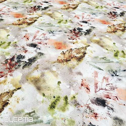 Dekorativer Stoff in Herbstfarben