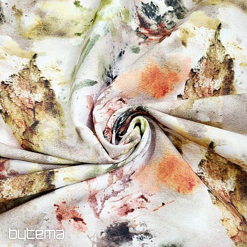 Dekorativer Stoff in Herbstfarben