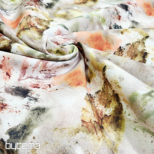 Dekorativer Stoff in Herbstfarben