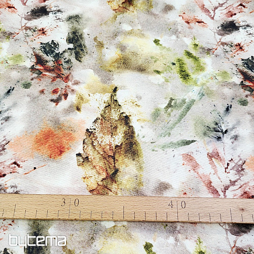 Dekorativer Stoff in Herbstfarben