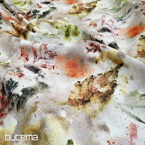 Dekorativer Stoff in Herbstfarben