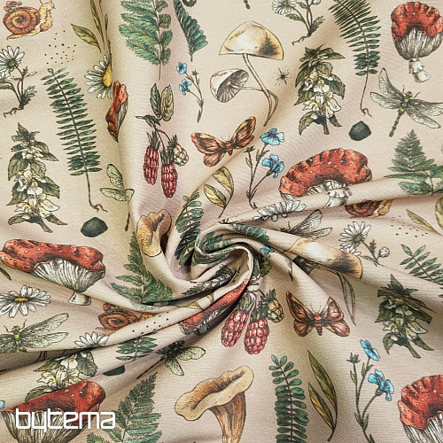 Dekorativer Stoff HERBST IM WALD