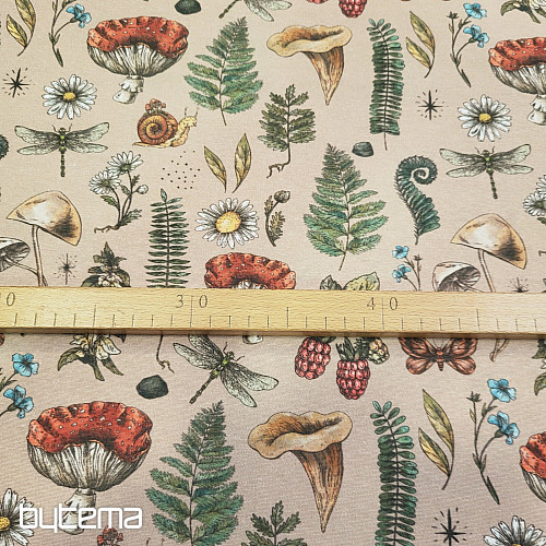 Dekorativer Stoff HERBST IM WALD